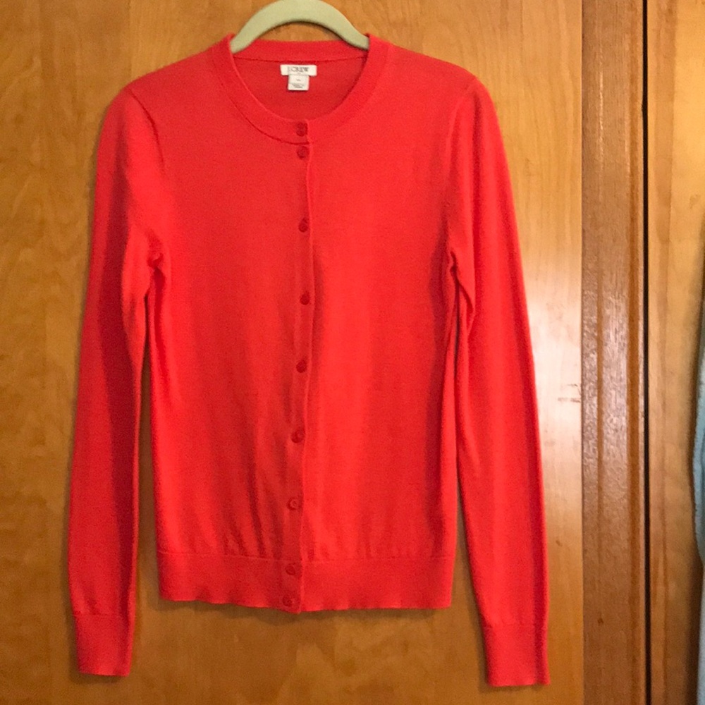 JCrew Women's Coral Cardigan Sweater by 100%cotton